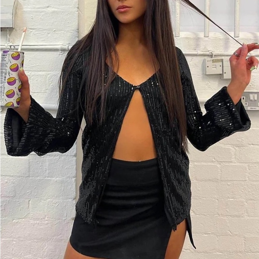 sequin top